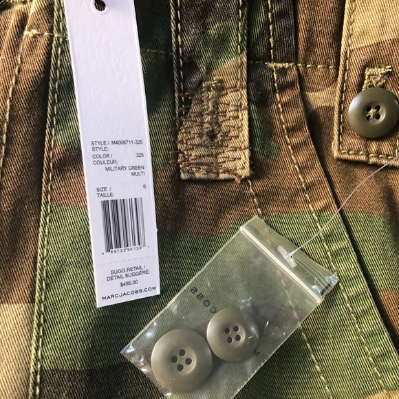 Marc Jacobs High Waist Camo Pants size 0 NWT - Picture 3 of 8